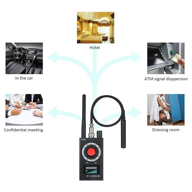 K18 Anti-sneak Sneak Shot Wireless GPS Detector Wireless Signal Detector, K18 K18 Anti-sneak Sneak Shot Wireless GPS Detector Wireless Signal Detector, K18